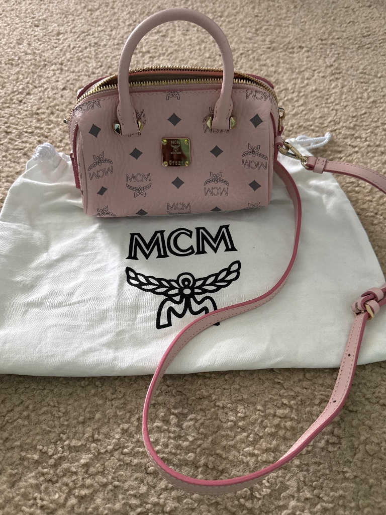 Mcm Boston Essential Visetos Original Satchel